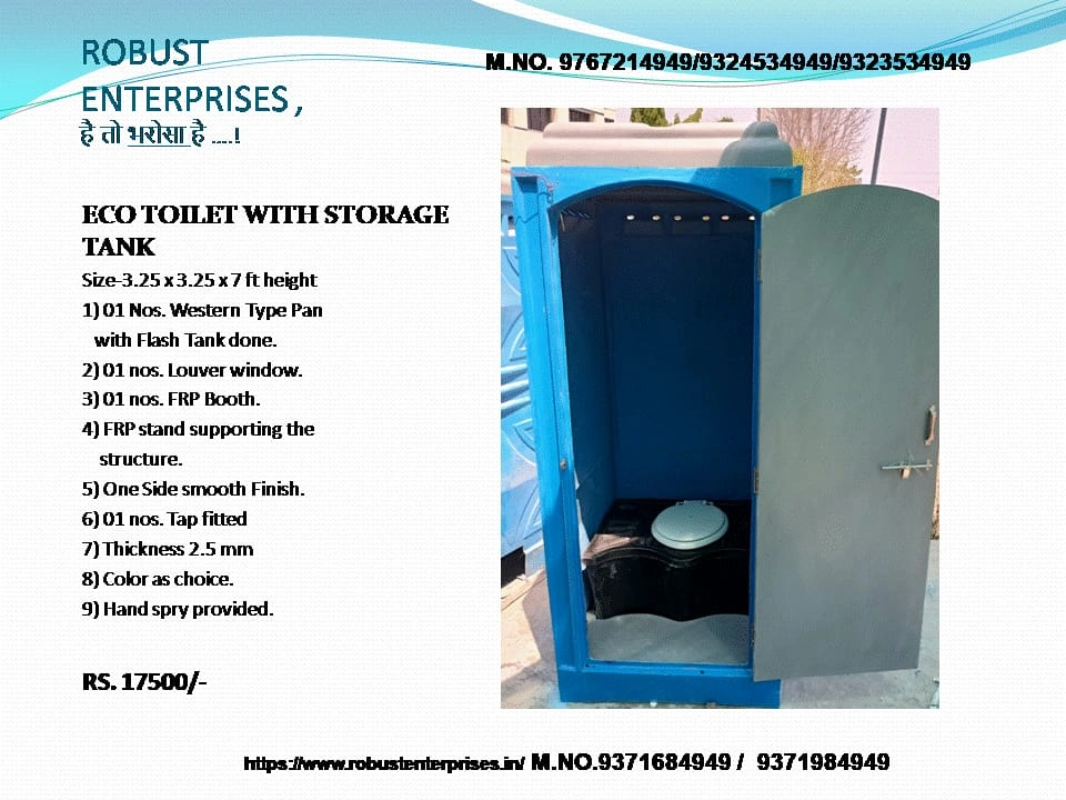 Prefabricated FRP Portable Toilet for Outdoor Use