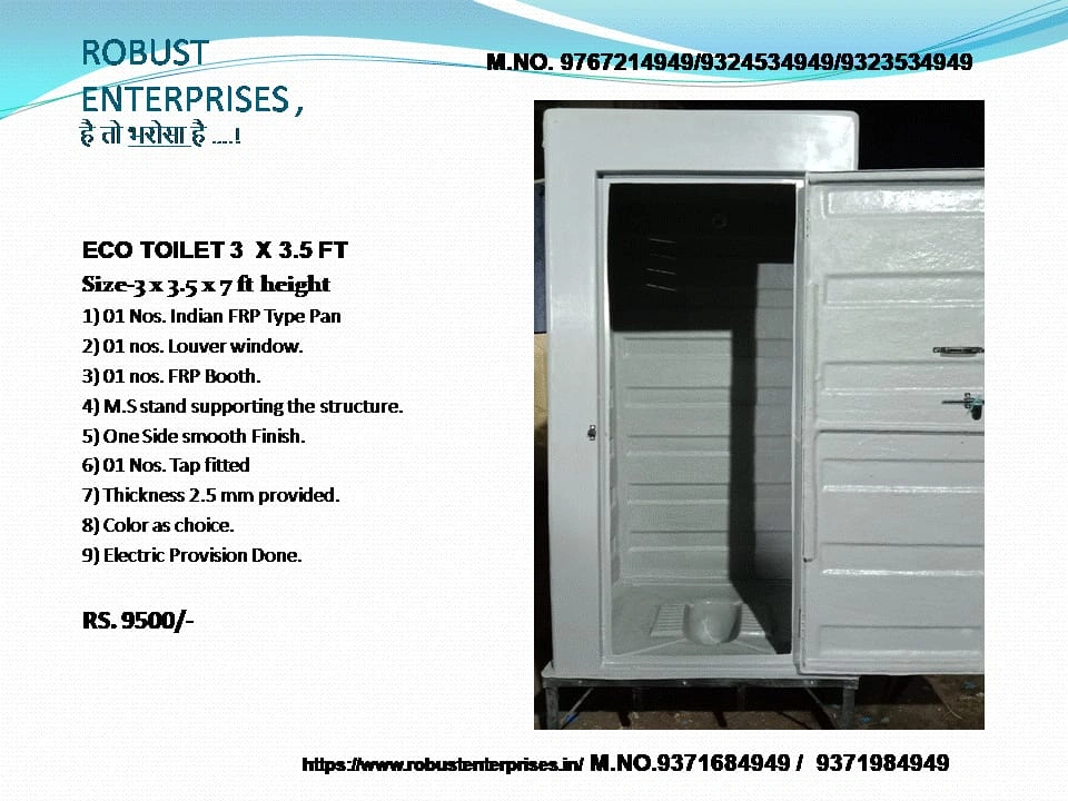 Heavy-Duty FRP Mobile Sanitation Toilet